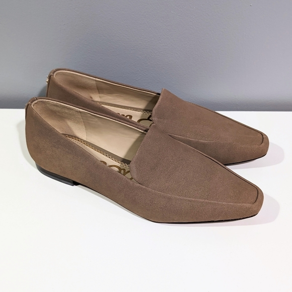 Sam Edelman Emelie suede squared point toe loafers - Size 6 - Picture 2 of 4